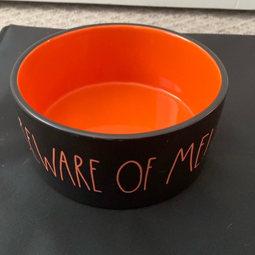 Rae dunn dog bowl beware of me